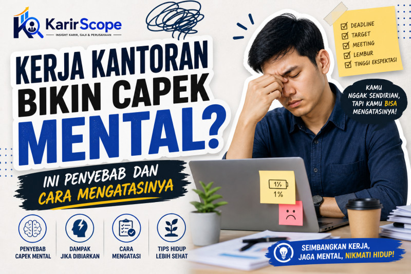 Kenapa Kerja Kantoran Bikin Capek Mental? Ini Penyebab dan Cara Mengatasinya