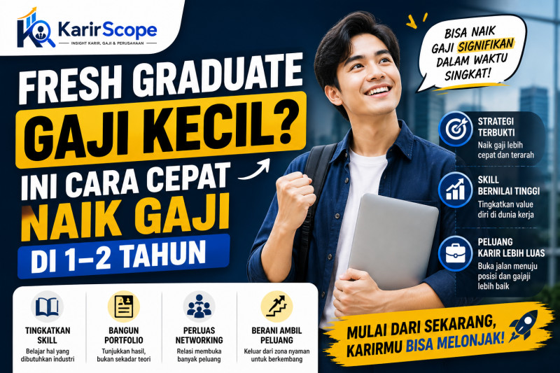 Fresh Graduate Gaji Kecil? Ini Cara Cepat Naik Gaji di 1–2 Tahun
